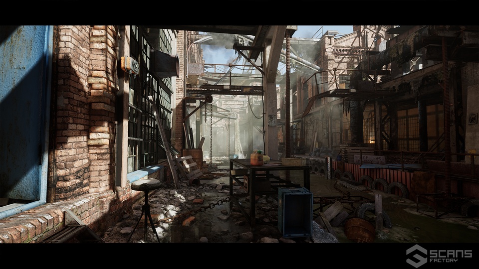 [扫描]废弃工业建筑 - 模块化环境Industrial Abandoned Buildings - Modular Environment