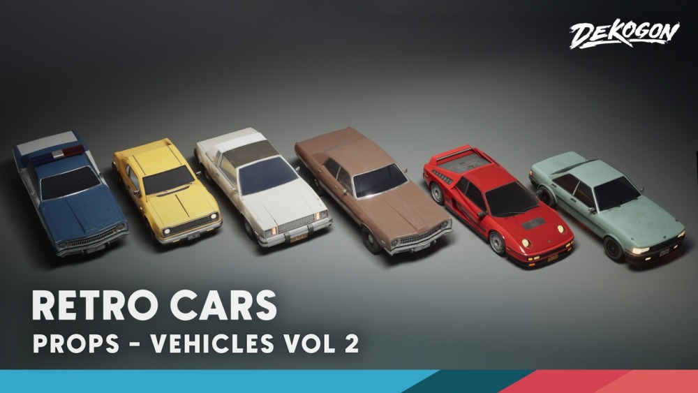 Vehicles VOL.2 - 复古汽车(低多边形)