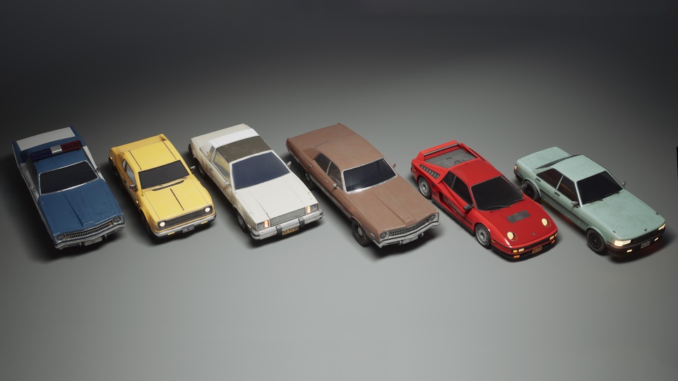 Vehicles VOL.2 - 复古汽车(低多边形)