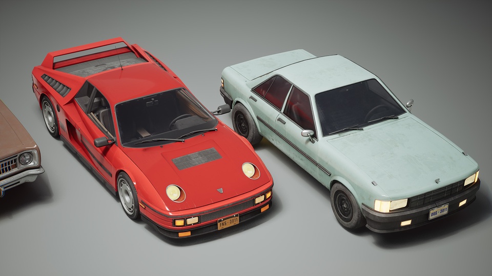 Vehicles VOL.2 - 复古汽车(低多边形)