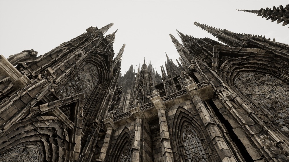 哥特式城堡环境