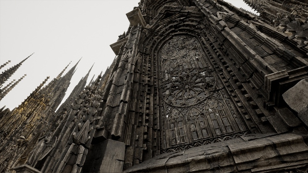 哥特式城堡环境