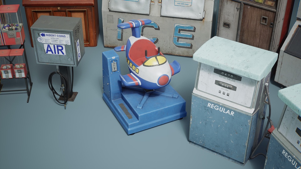 Suburbs VOL.20 - 自动售货和服务（Nanite 和 Low Poly）