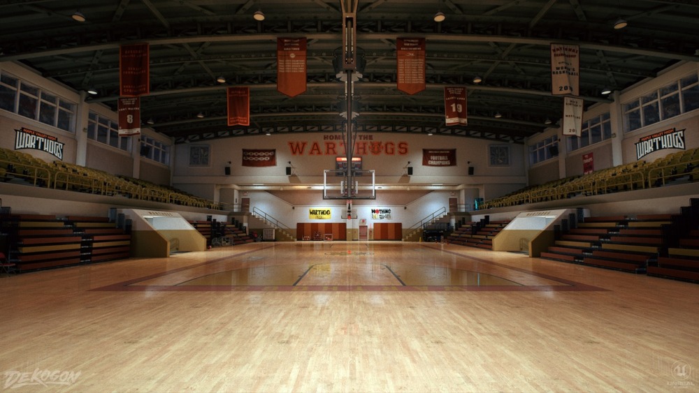 高中篮球馆 High School Basketball Gym