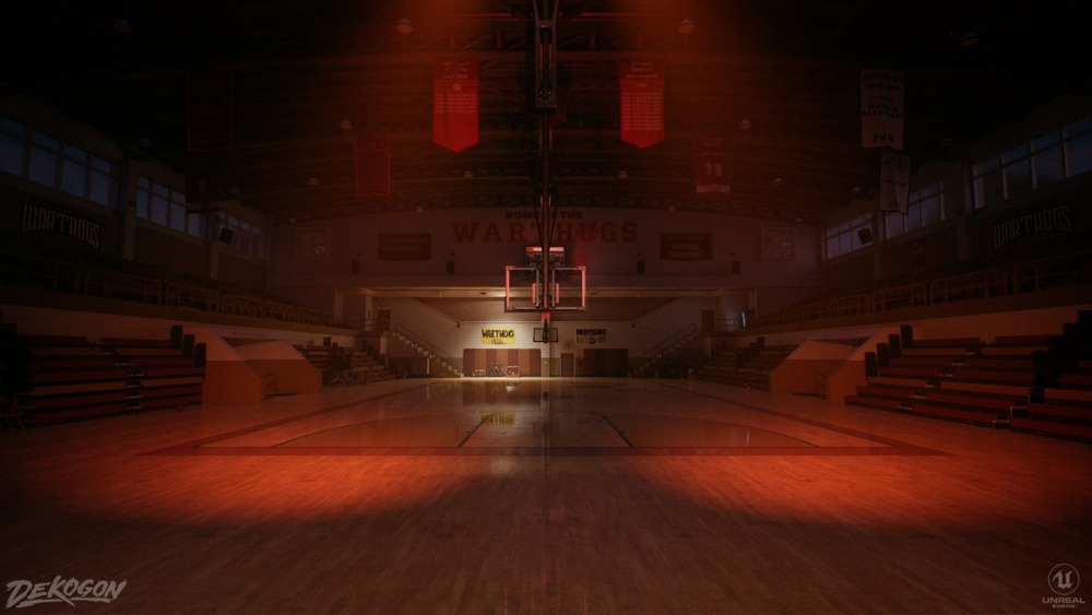 高中篮球馆 High School Basketball Gym