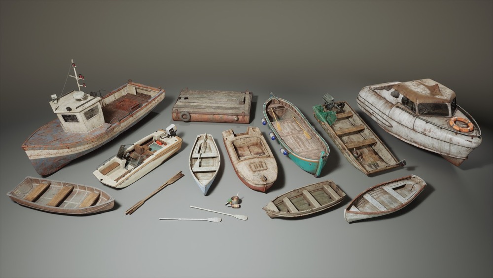 Boatyard Vol 2 – 老船 (Nanite)Boatyard Vol 2 - Old Boats (Nanite)