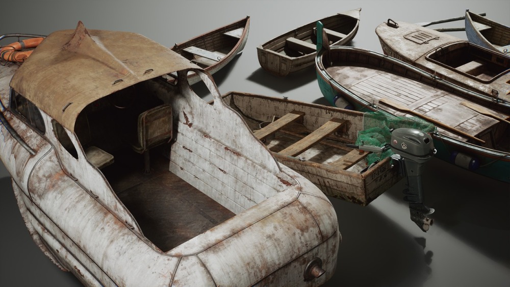 Boatyard Vol 2 – 老船 (Nanite)Boatyard Vol 2 - Old Boats (Nanite)