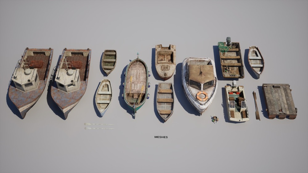 Boatyard Vol 2 – 老船 (Nanite)Boatyard Vol 2 - Old Boats (Nanite)