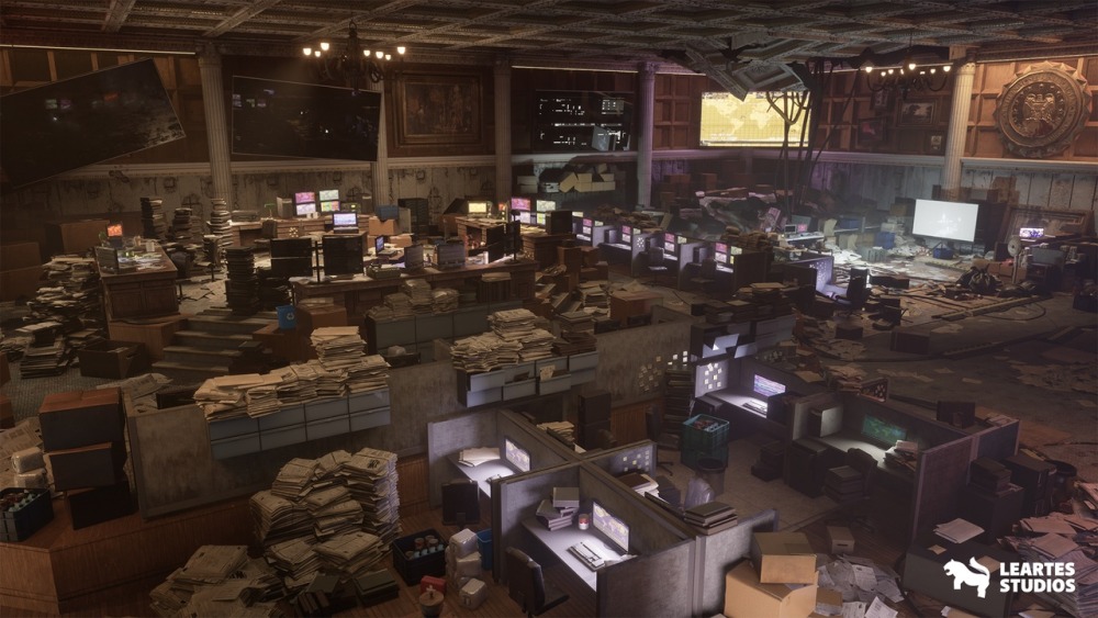 指挥中心内部环境Command Center Interior Environment