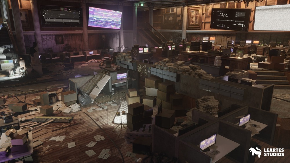 指挥中心内部环境Command Center Interior Environment