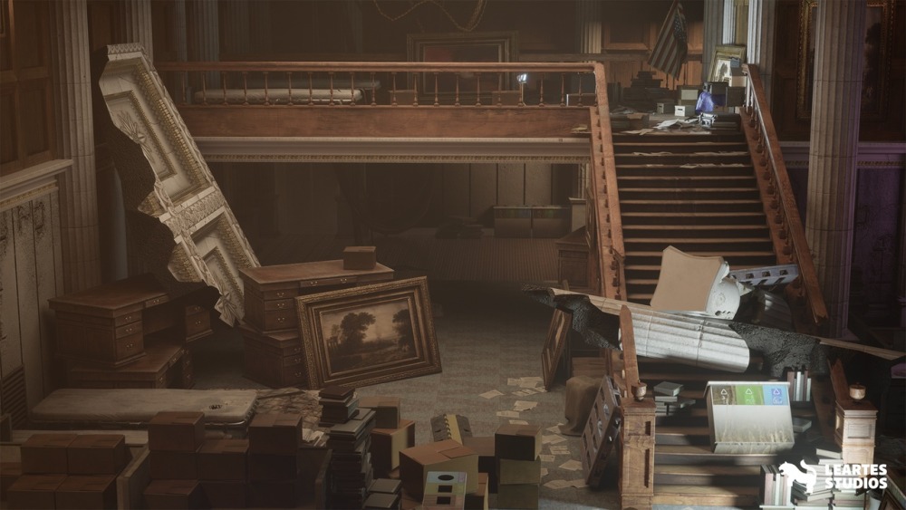 指挥中心内部环境Command Center Interior Environment