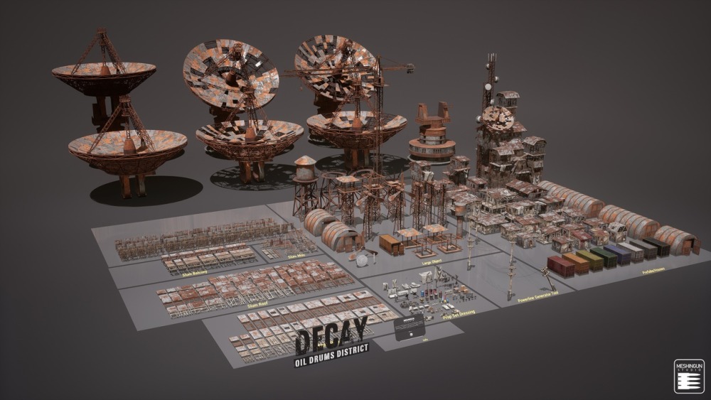 衰败:油桶区Decay - Oil Drums District