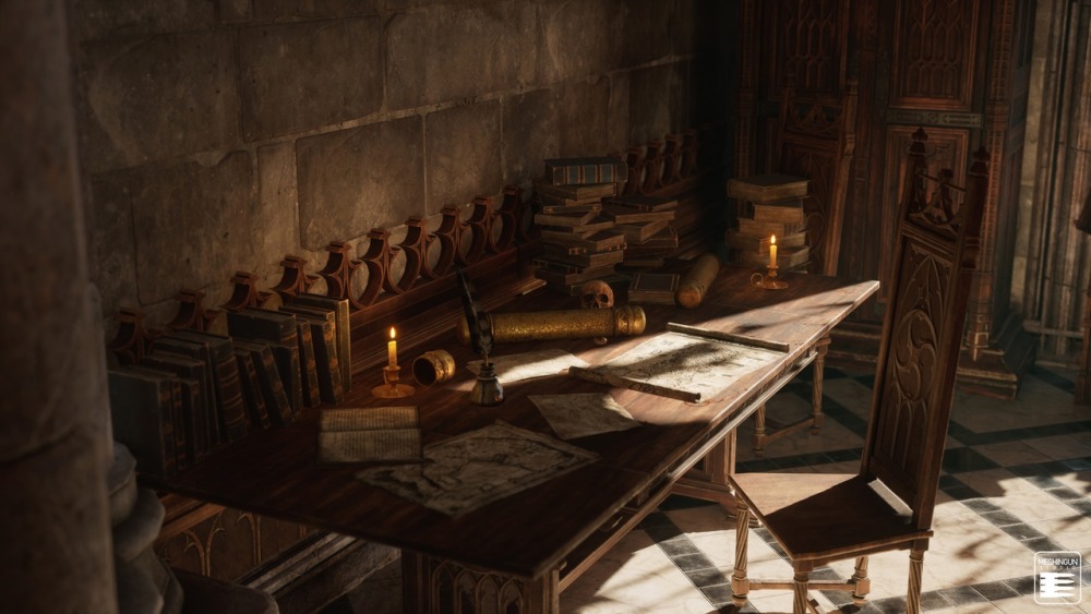 模块化哥特式室内场景资产集合 Gothic Interior Megapack