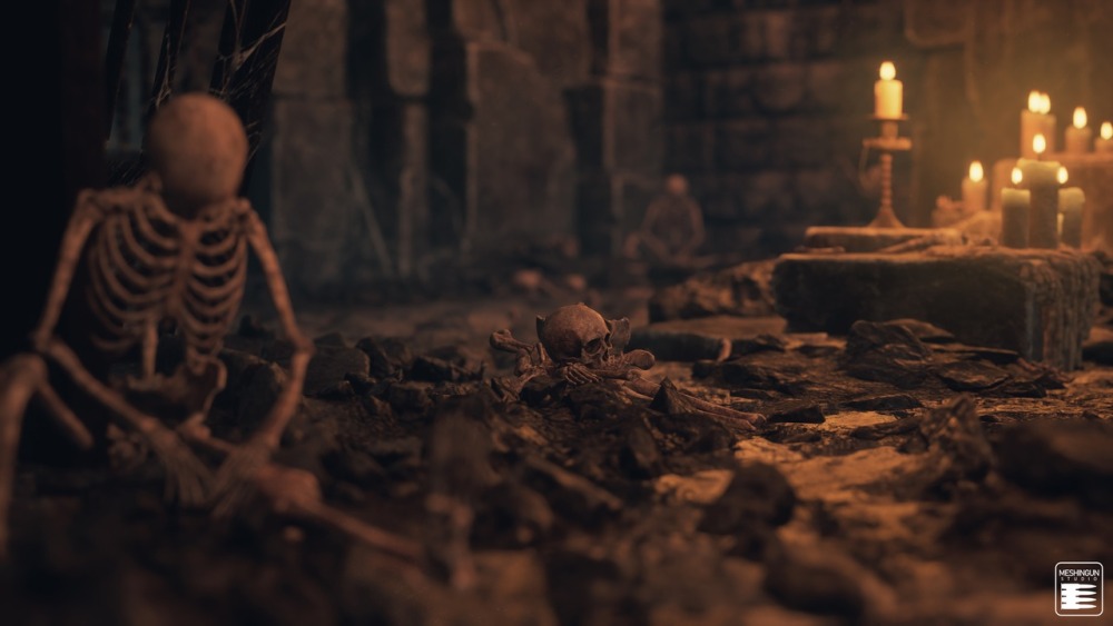 模块化哥特式室内场景资产集合 Gothic Interior Megapack