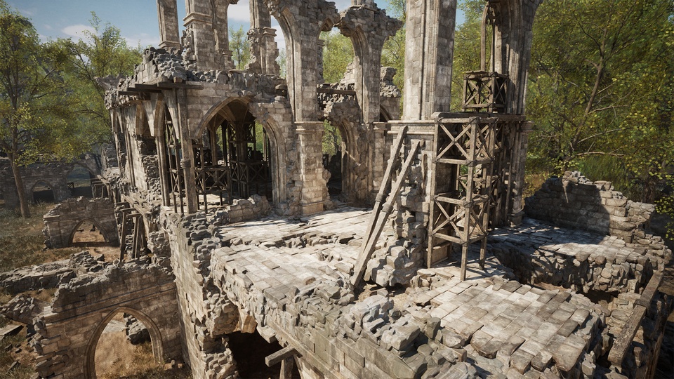 模块化哥特式外观场景资产集合Gothic Megapack