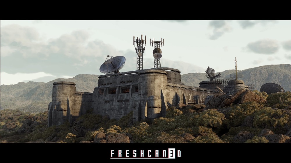 军事哨所和地堡环境（军事基地、地堡、军事）Military Outpost and Bunker Environment