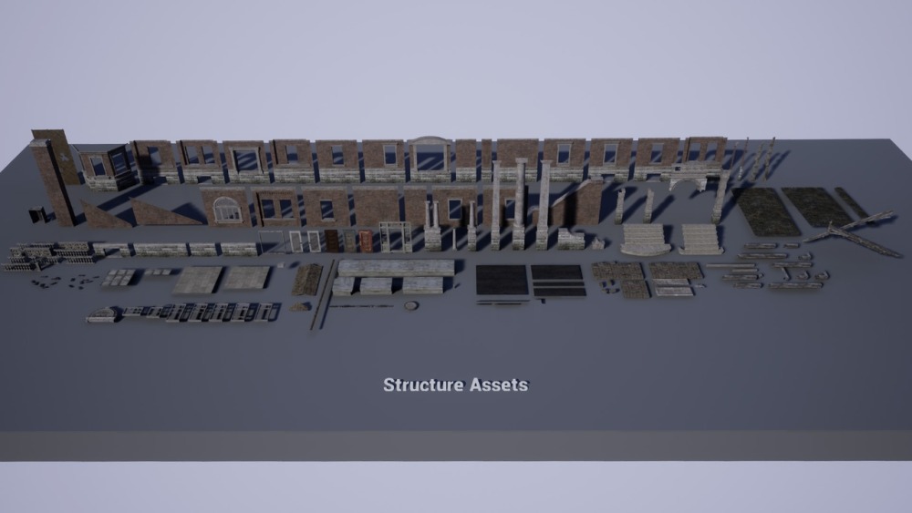 后世界末日豪宅 阿尔伯特庄园（日夜照明）Post Apocalyptic Mansion Albert Manor (Day and Night Lighting)
