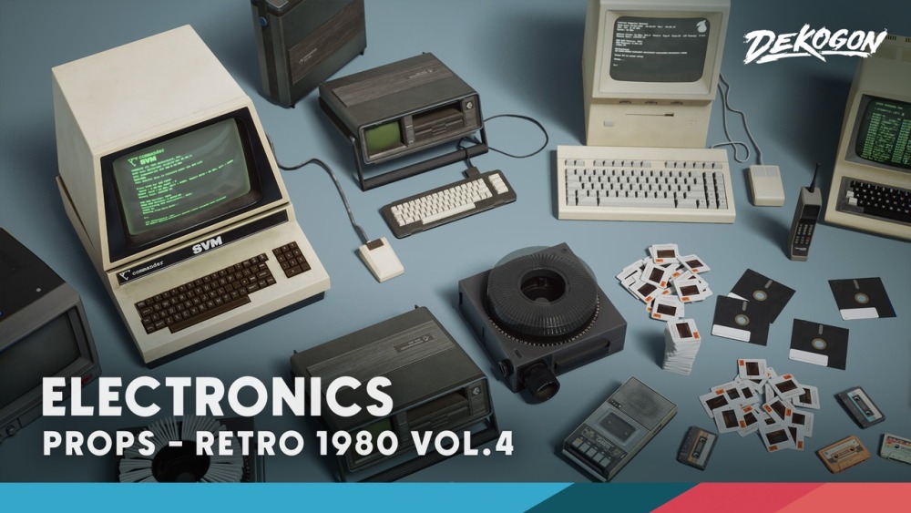 Retro 80's VOL.4 - 电子产品 Retro 80's VOL.4 - Electronics(Nanite 和 Low Poly)