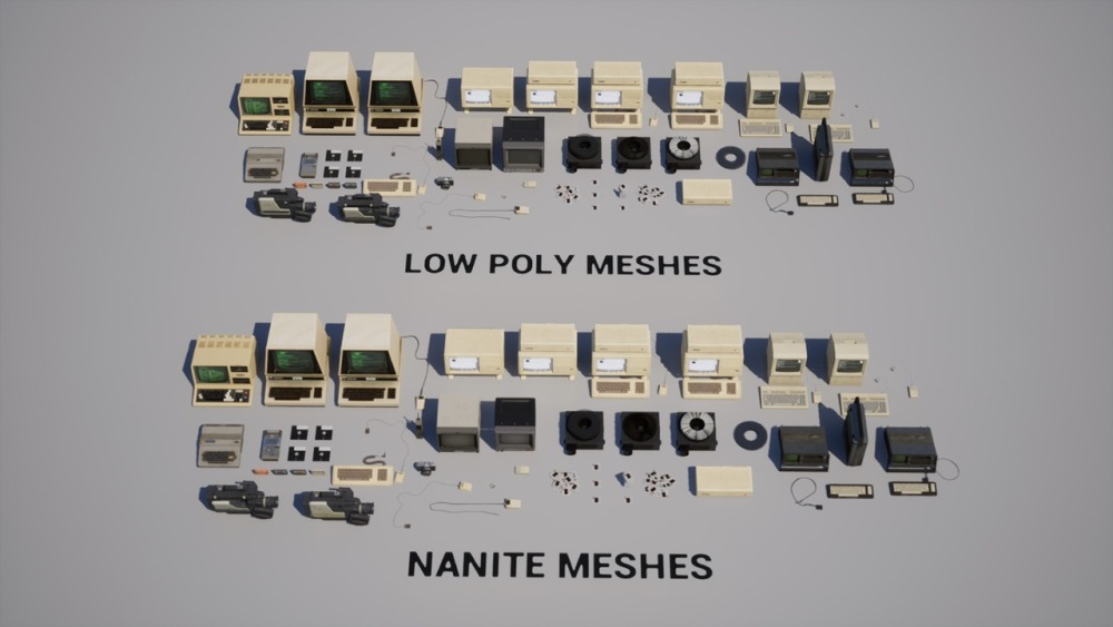 Retro 80's VOL.4 - 电子产品 Retro 80's VOL.4 - Electronics(Nanite 和 Low Poly)