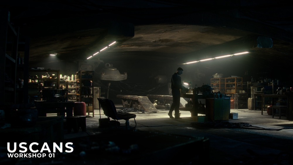模块化现实车间工作室场景Uscans Workshop 01
