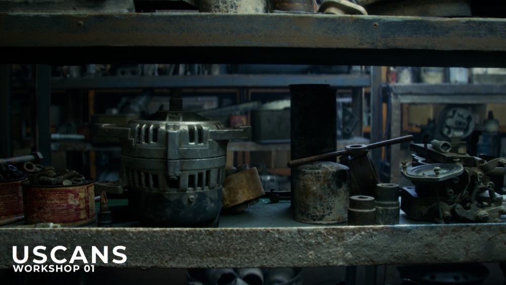 模块化现实车间工作室场景Uscans Workshop 01