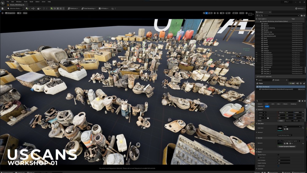 模块化现实车间工作室场景Uscans Workshop 01