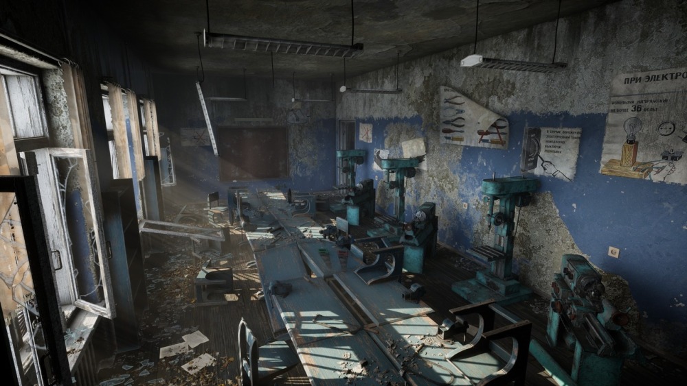 废弃学校场景 Abandoned school