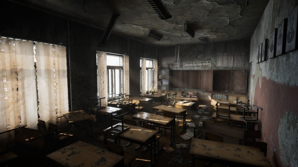 废弃学校场景 Abandoned school