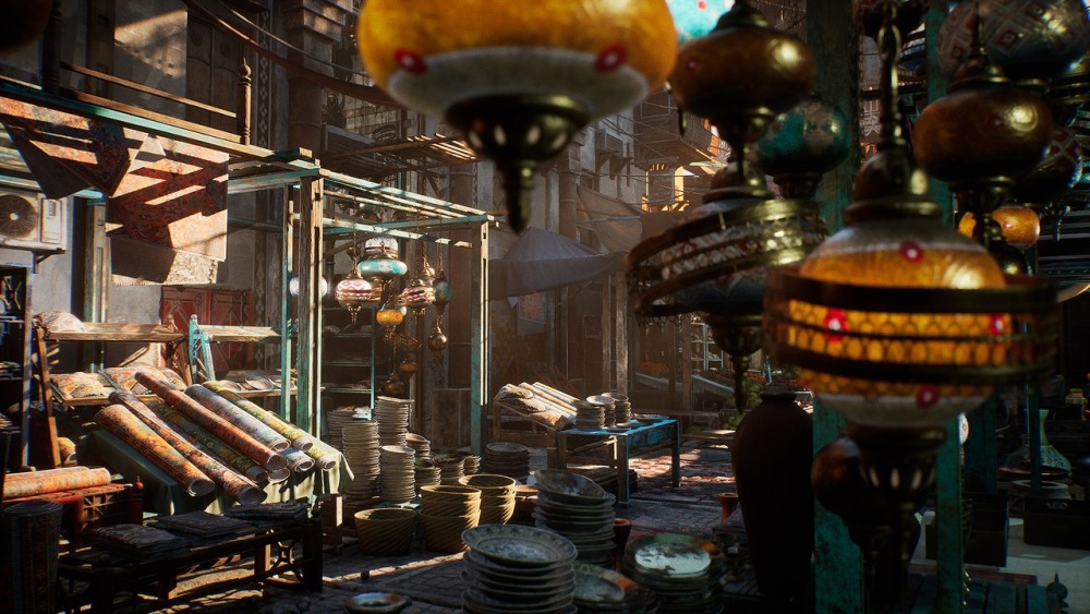 波斯集市街道环境场景 Bazaar Environment Kit