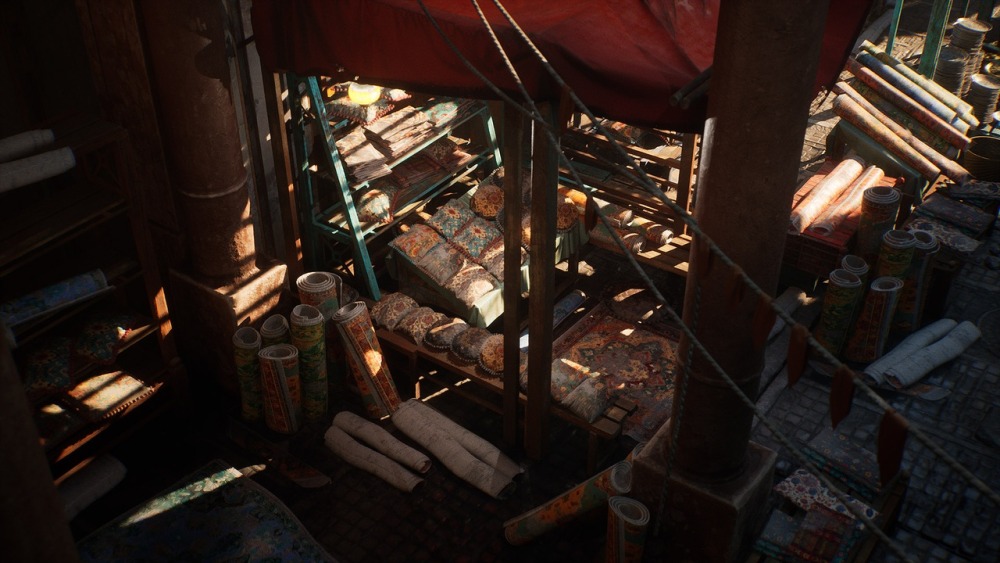 波斯集市街道环境场景 Bazaar Environment Kit