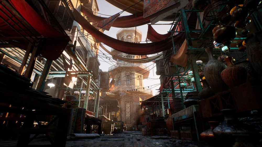 波斯集市街道环境场景 Bazaar Environment Kit