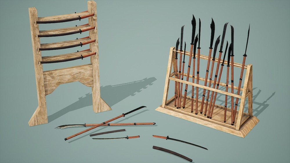 封建日本室内装饰道具 Vol1Feudal Japan Interior Props Vol1