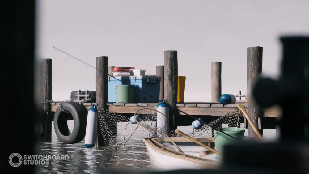 钓鱼码头和船只组件Fishing Docks & Boat Pack