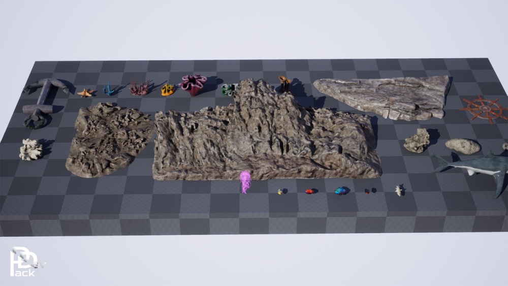 海洋地表环境包 / 高品质环境Modular Stylized Medieval Town