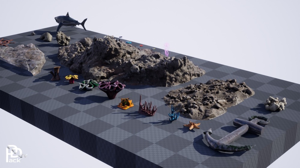 海洋地表环境包 / 高品质环境Modular Stylized Medieval Town