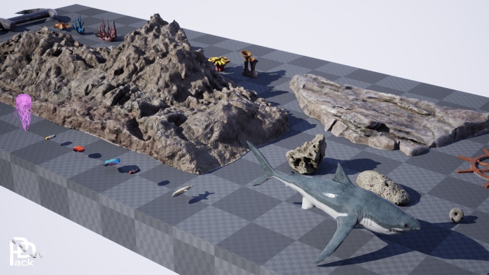 海洋地表环境包 / 高品质环境Modular Stylized Medieval Town