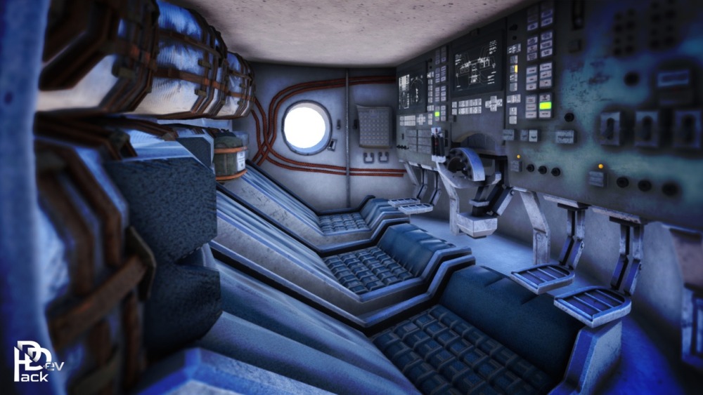 火箭发射台和内部模块化环境Rocket Launch Pad & Interior Modular Environment