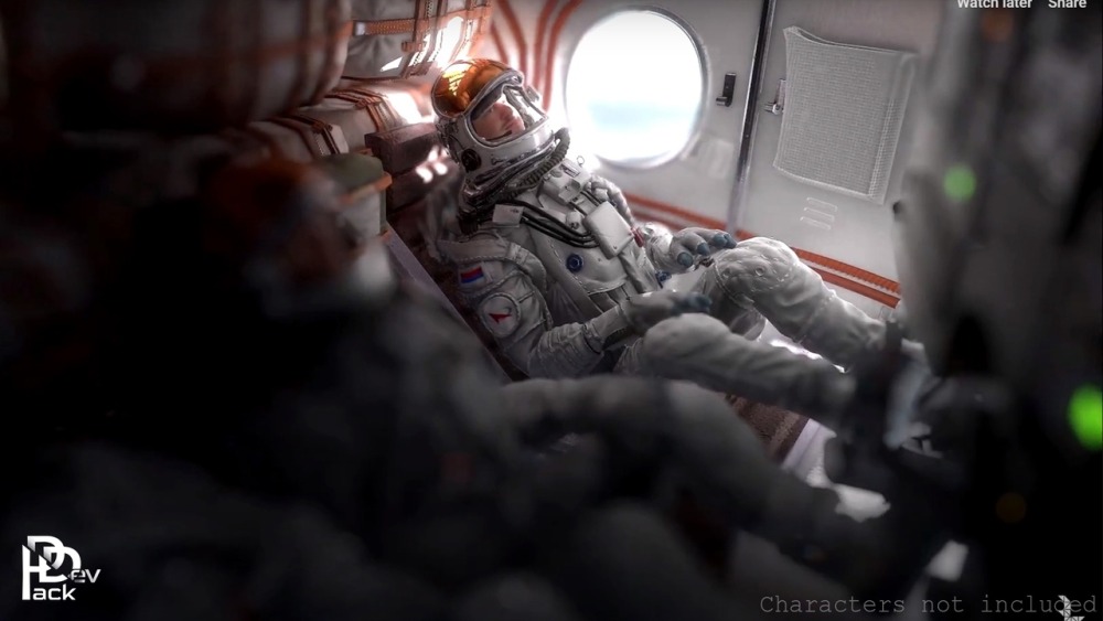 火箭发射台和内部模块化环境Rocket Launch Pad & Interior Modular Environment