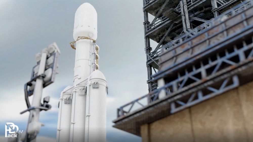 火箭发射台和内部模块化环境Rocket Launch Pad & Interior Modular Environment