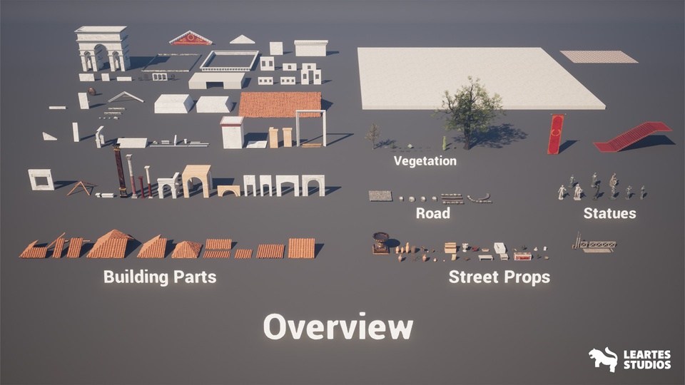 罗马街道环境Roman Street Environment