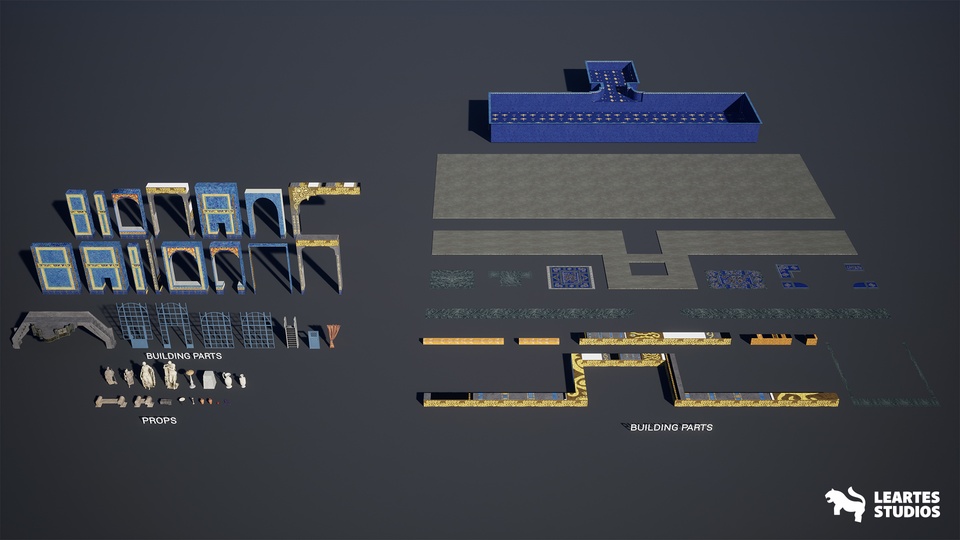 罗马游泳池环境Roman Swimming Pool Environment