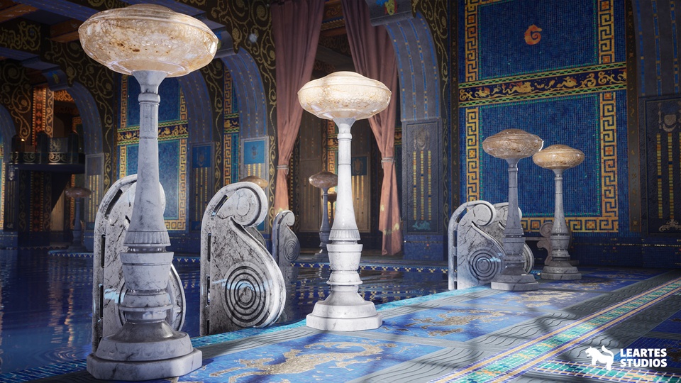 罗马游泳池环境Roman Swimming Pool Environment