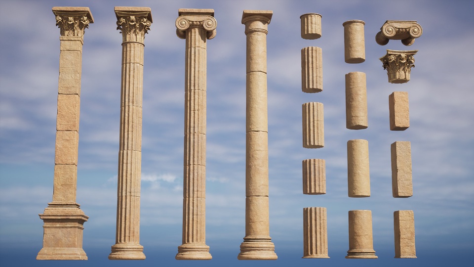 古代神庙环境资产 Ancient Mountain Temple