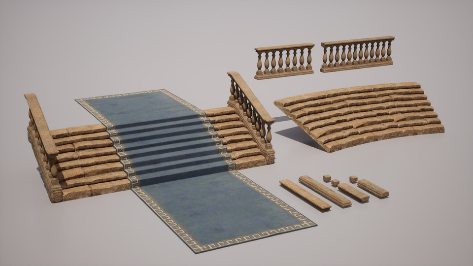 古代神庙环境资产 Ancient Mountain Temple