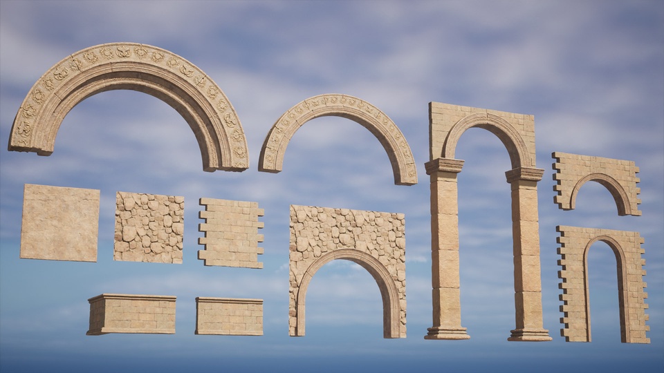 古代神庙环境资产 Ancient Mountain Temple