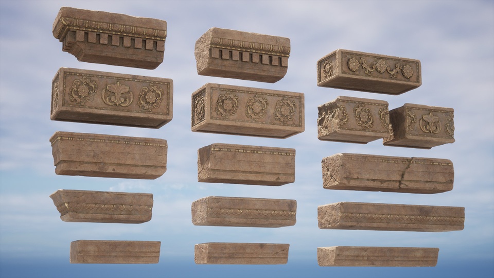 古代神庙环境资产 Ancient Mountain Temple