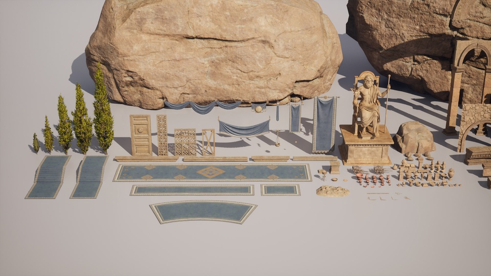 古代神庙环境资产 Ancient Mountain Temple