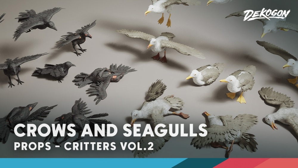 小动物 VOL.2 – 乌鸦与海鸥 Critters VOL.2 – Crows & Seagulls