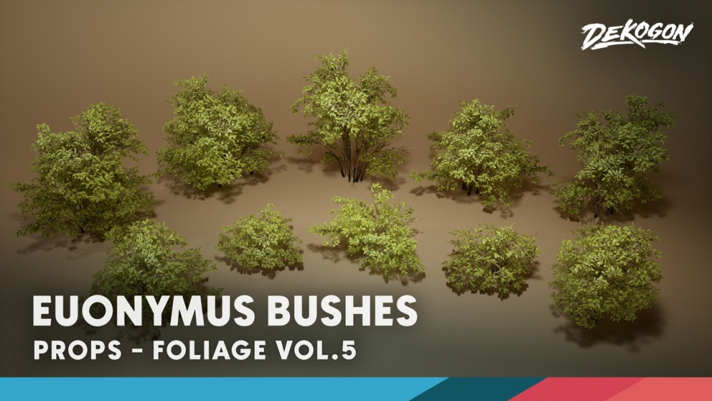 树叶 VOL.5 – 黄杨灌木丛 Foliage VOL.5 – Euonymus Bushes