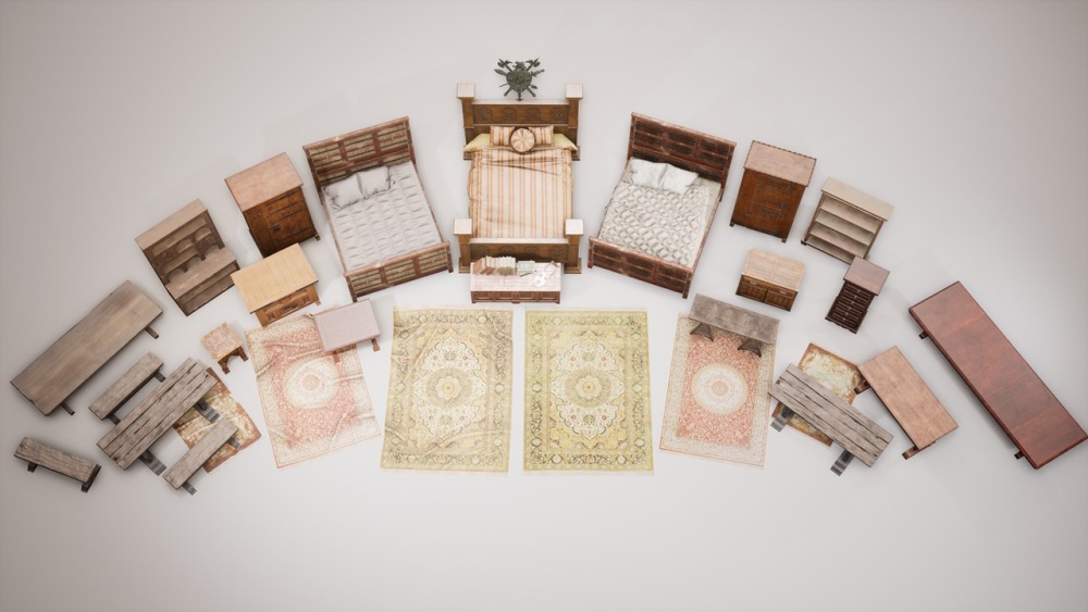 中世纪 VOL.9 – 城堡家具Medieval VOL.9 - Castle Furniture